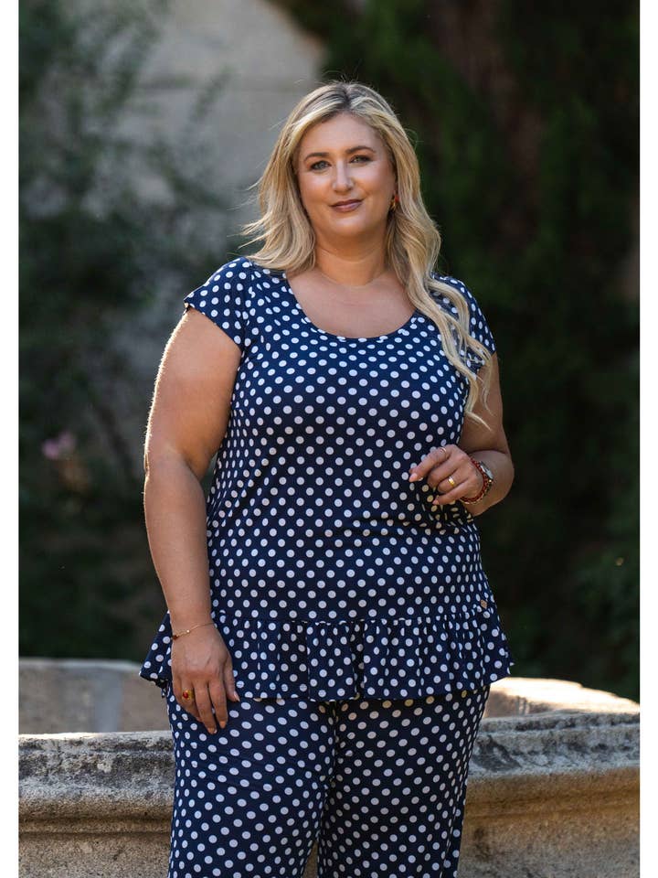 241306 - Tryckt stickad tunika Vårsommarkollektion Stora Storlekar för wholesale av Teresa Cardoso Oliveira