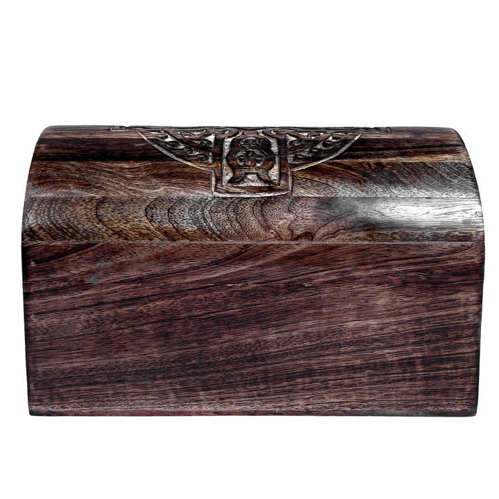 Coffre de rangement en bois (9x6x6) Coffre au trésor Croix celtique pour la vente par Vrinda