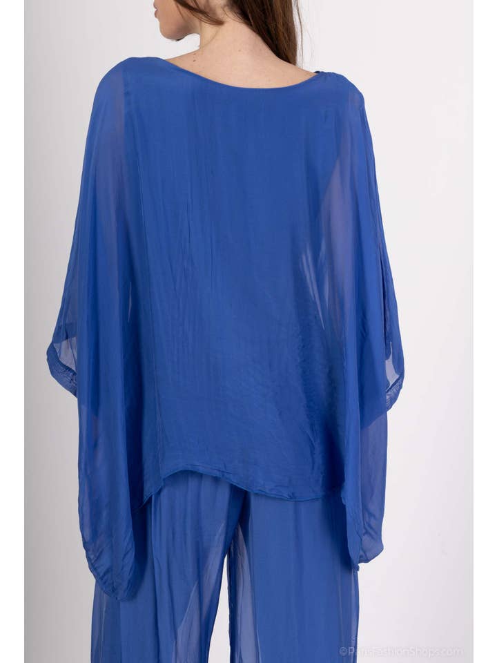 Shyloh – wholesale Tunika - Dam – Glittrig Topp Med V-ringning 50485