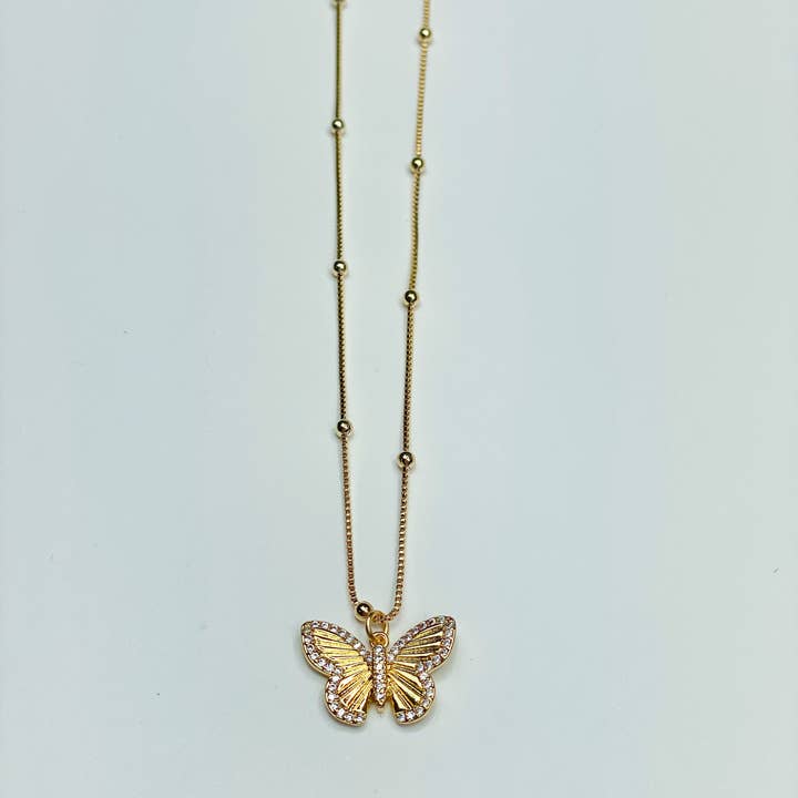 Taylor Shaye Designs - Wholesale Pendant/Charm Necklace - Laura Butterfly Necklace