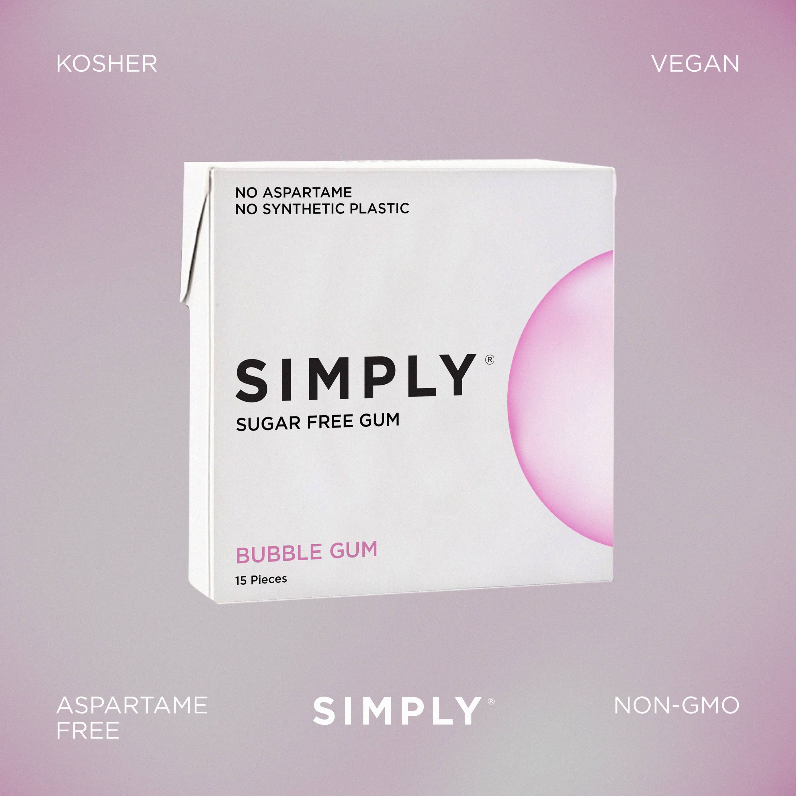 Simply Gum – wholesale Tuggummi – Sockerfritt Tuggummi - Naturligt + Plastfritt | 6-pack2