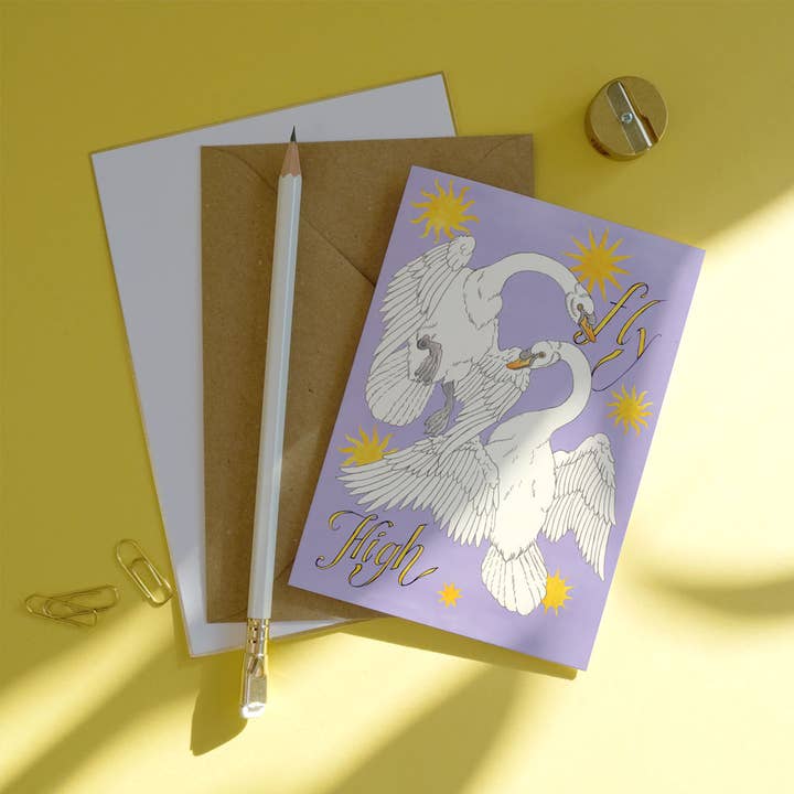 Printer Johnson Ltd - Wholesale Everyday Greeting Card - Fly High | Everyday greetings card | Good luck1