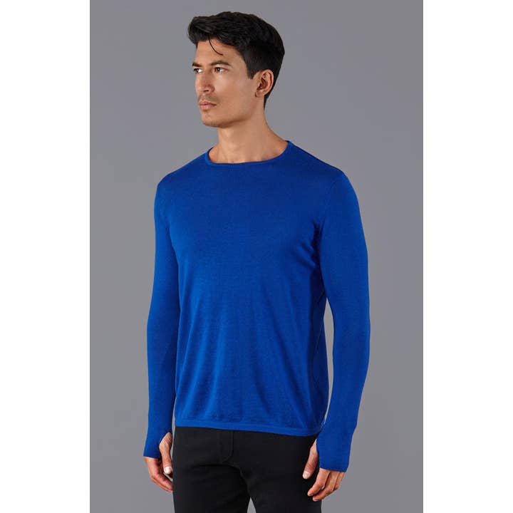 Top da allenamento da uomo in lana merino pesante per la vendita all'ingrosso da parte di Paul James Knitwear