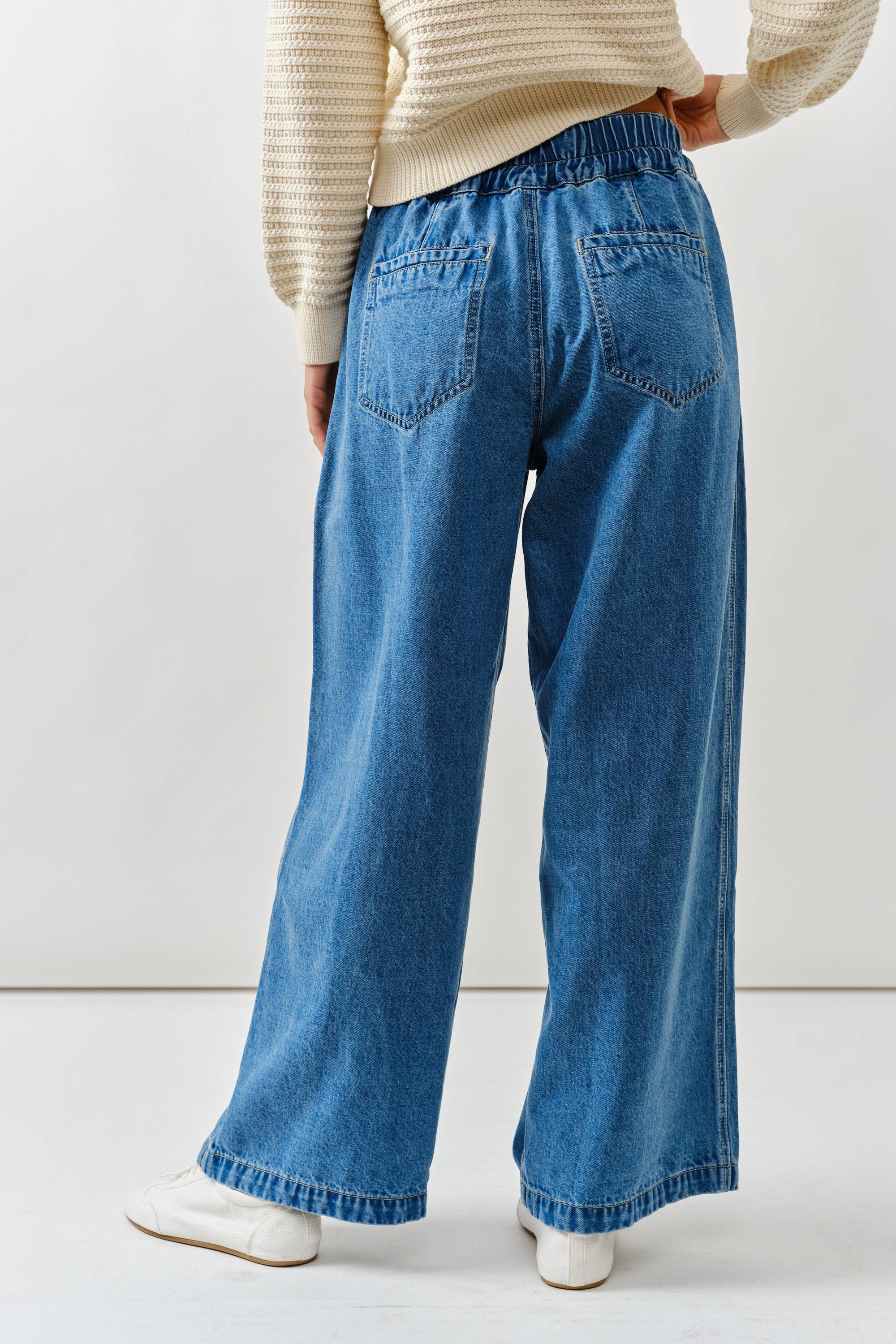 Aaron & Amber - Wholesale Pants - Women's - MAP3311 STRIPE WIDE LEG PANTS WITH ROPE BELT4