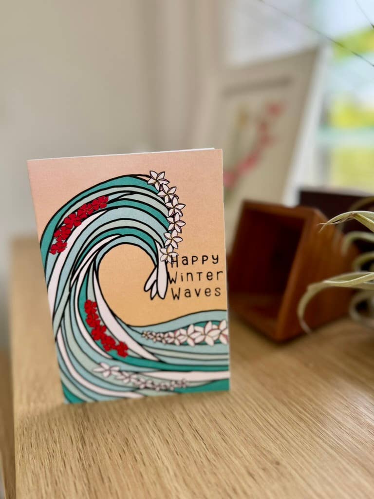 Sierra Rehrer Designs - Wholesale Season's Greetings Card - Winter Waves Card5