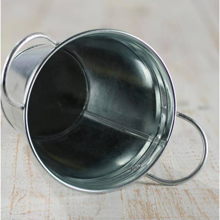 Factory Direct Craft - Vendita all'ingrosso Secchi/Secchielli - Secchio di metallo piccolo da 4-3/4" x 4-1/2" di diametro2