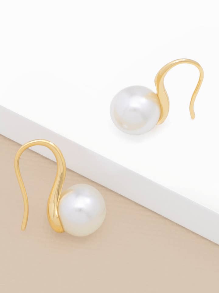 Classic Pearl Beaded Drop Earring for wholesale by ZENZII Jewelry