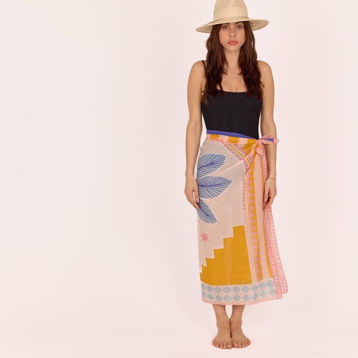 Maradji - Wholesale Scarf - Women's - BLUE SKY RIAD COTTON SCARF2