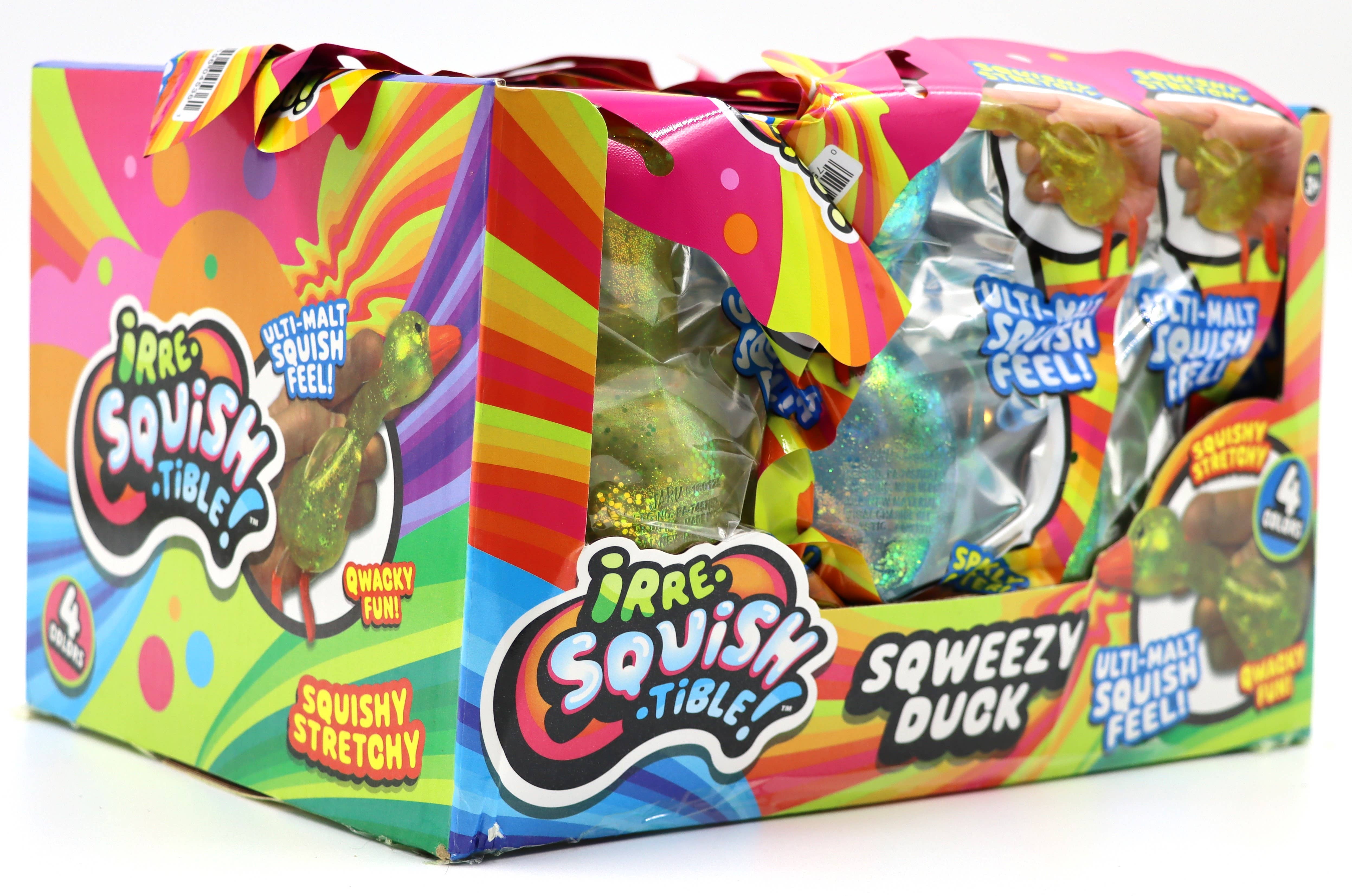 Grandpa Joe's Candy Shop - Wholesale Squishy Toy - Kids & Baby - irre-SQUISH-tible Sqweezy Duck ,24ct1