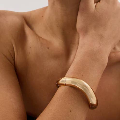 HoopLa - Wholesale Manchet-armband - Redactionele scharnierarmbanden 14K goud PVD - Gerecycled9