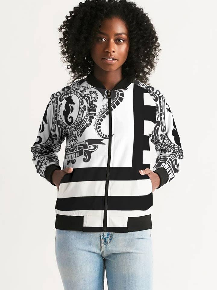 Dwayne Elliott Collection Women's Bomber Jacket for wholesale by Dwayne Elliott Collection