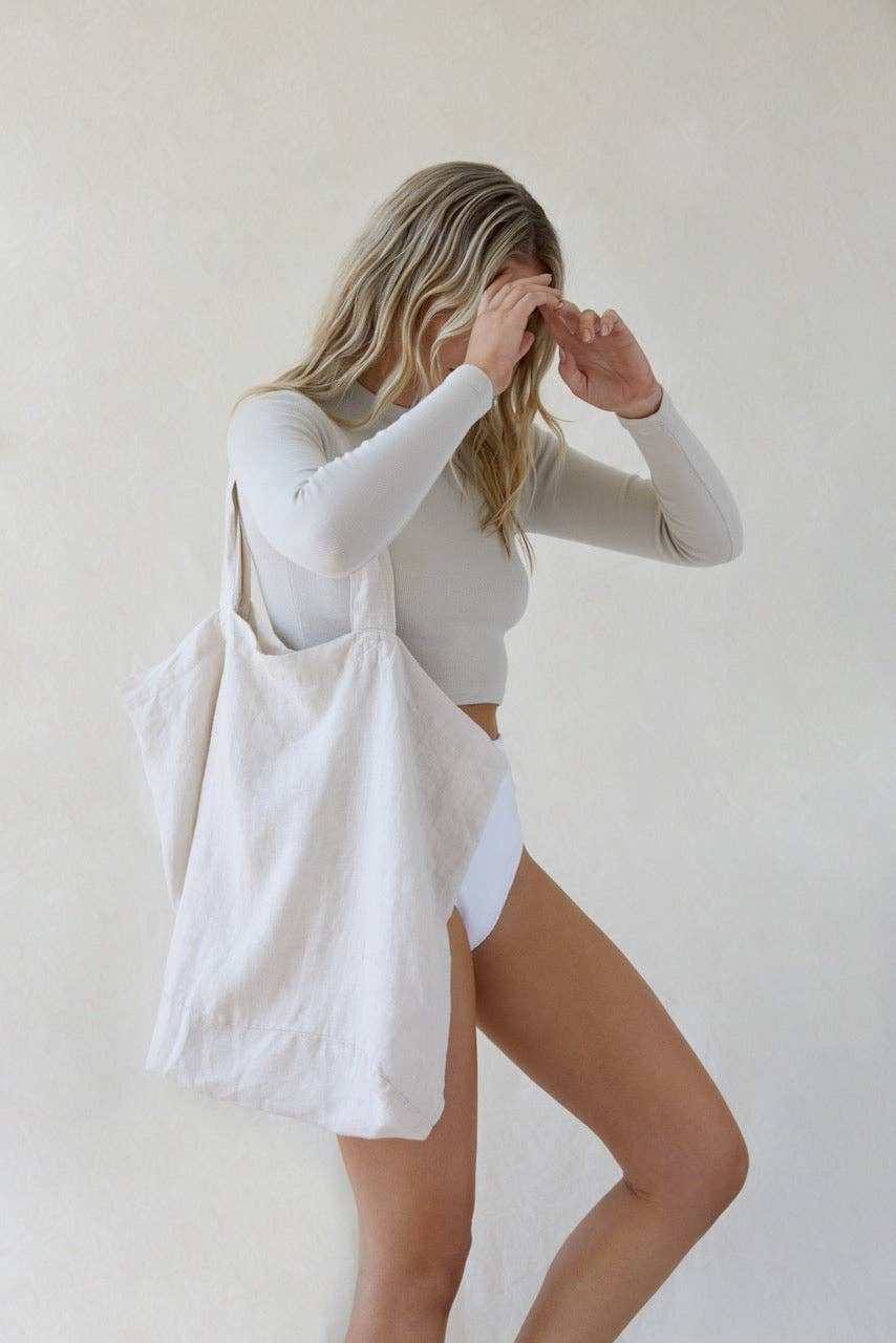 the sept - Wholesale Tote Bag - Women's - The Lua - Linen Bag3