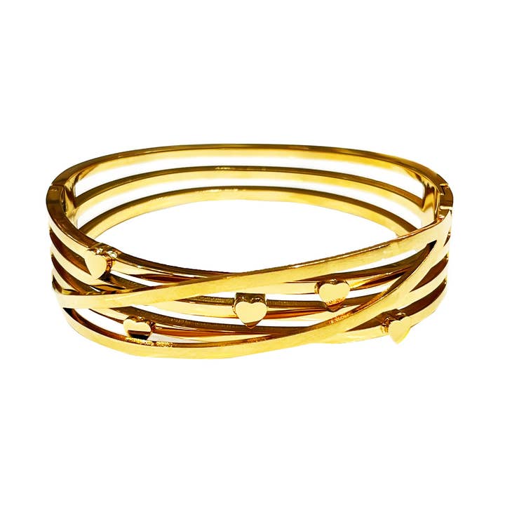 Perforated Rigid Bracelet - DH2388E527 for wholesale by AMORINO SRL