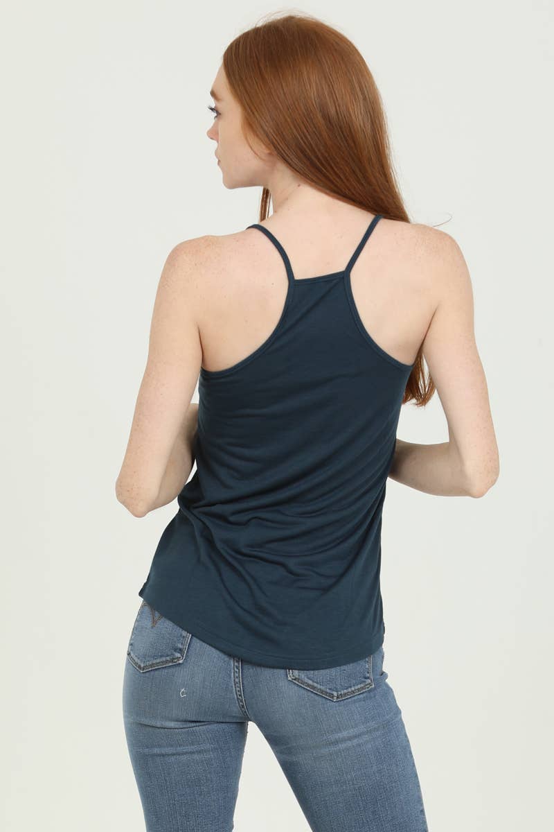 ANGIE - Vente Caraco – femme - DÉBARDEUR CAMISOLE À OURLET ARRONDI X2543-ASIS À DOS NAGEUR33
