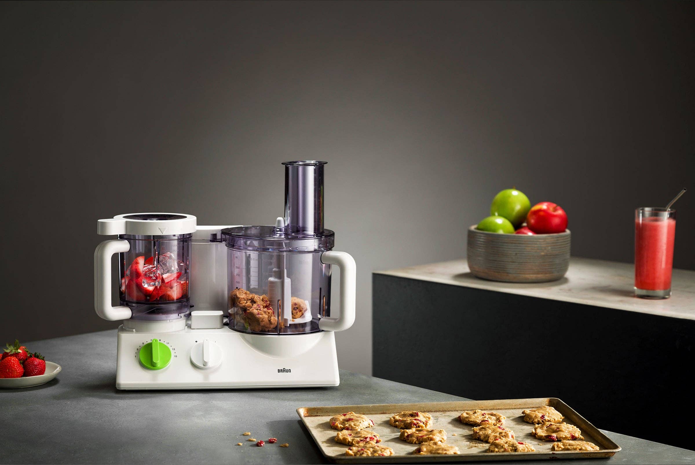 Alpine – Großhandel Küchengeräte – Braun Food Processor FX-3030 Doppelschüssel 0,75 l und 12 Tassen Mu3