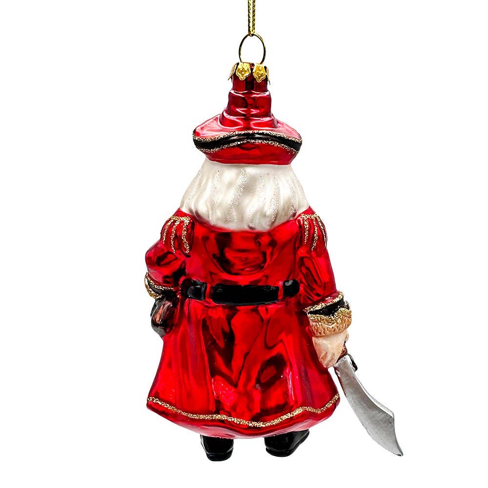 OrnamentallyYou – wholesale Ornament – Santa Pirate Glass Christmas Ornament, Sea Sailor Bandit5