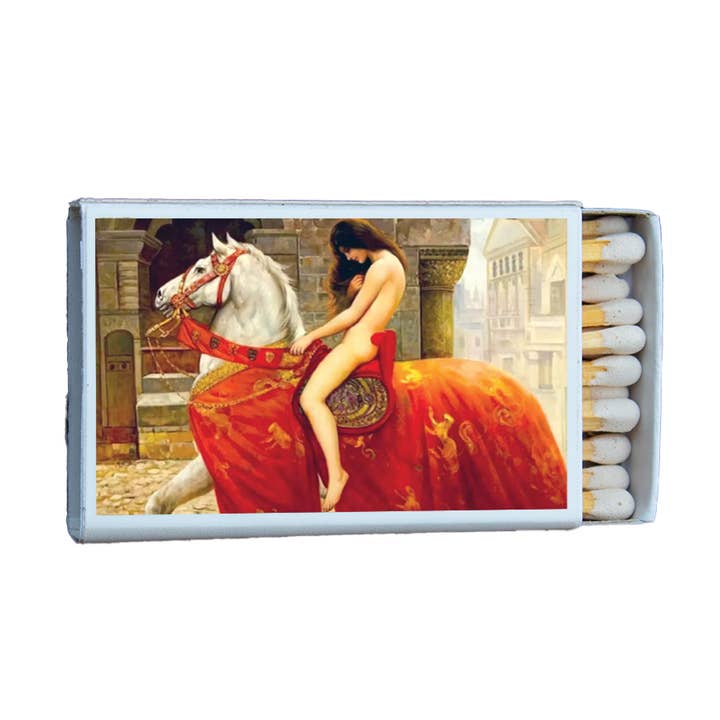 Art Classics Lady Godiva Matchbox • Candle Acc • Matches for wholesale by Most Amazing