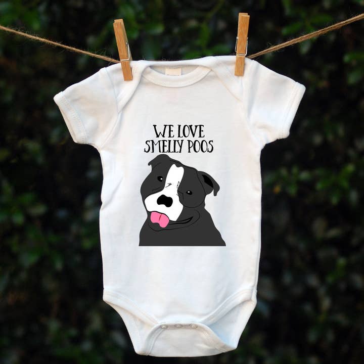 Afewhometruths - Wholesale Rompertje - Baby - Gepersonaliseerde stinkende hondenbabykweek - vooraf getekend of foto-upload1