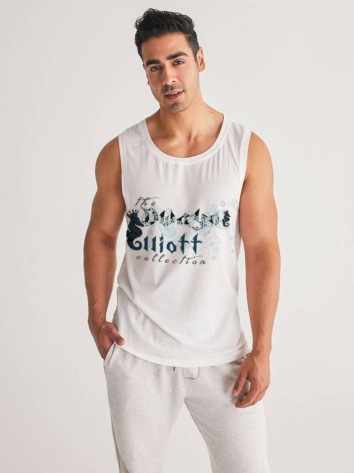 Dwayne Elliott Collection Sporttank voor heren voor wholesale door Dwayne Elliott Collection