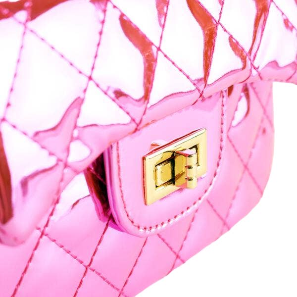 Doe a Dear - Wholesale Crossbody Bag - Kids - B1220-1 Crossbody Metallic Quilted Purse (4 Colors)2