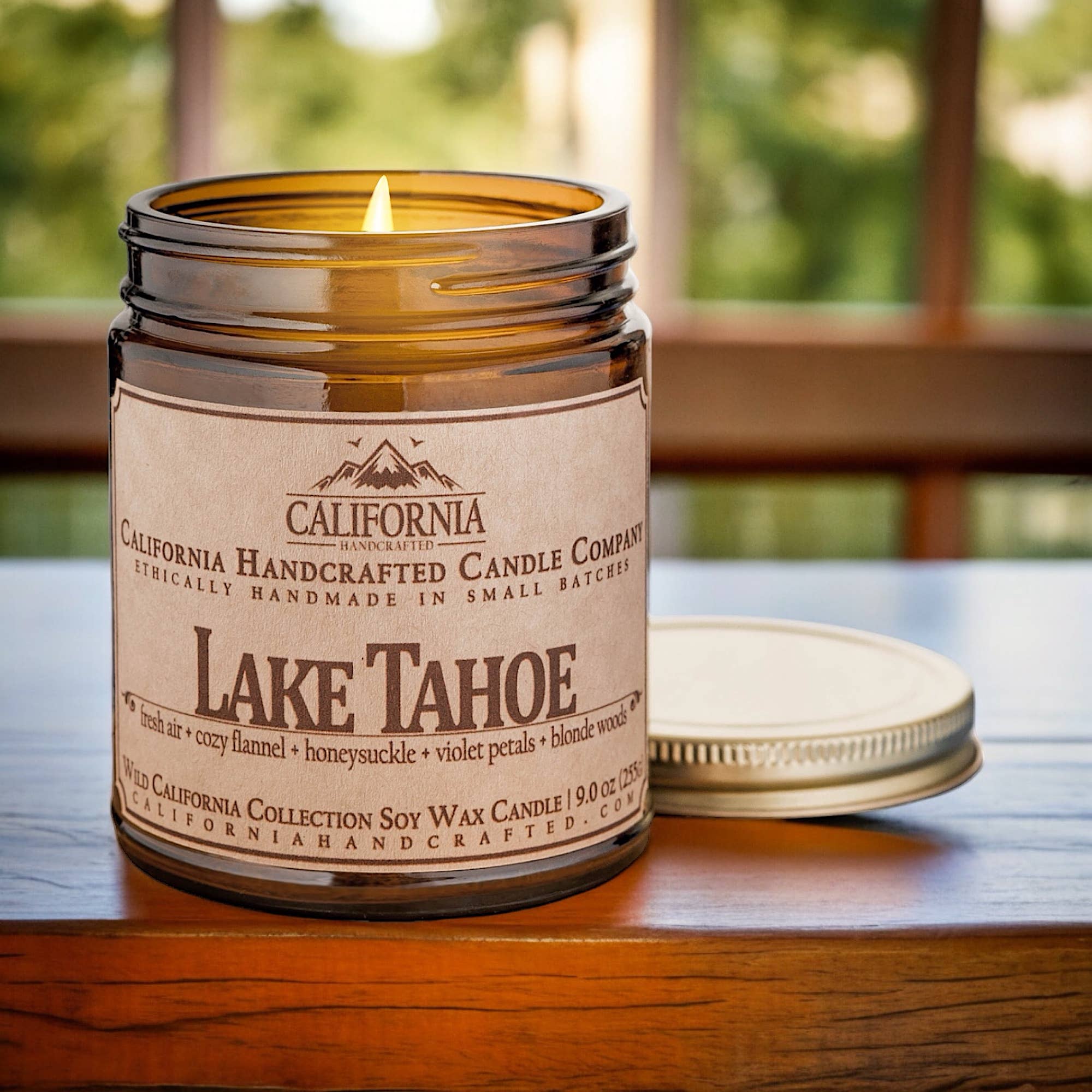 California Handcrafted - Wholesale Jar/Filled Candle - Lake Tahoe Coconut Apricot Jar Candle1