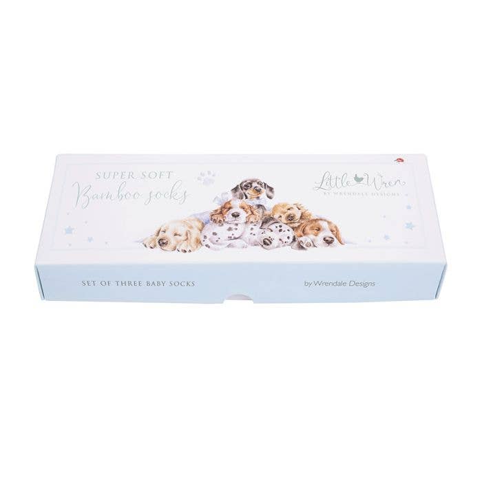 Wrendale Designs - Wholesale Socks - Baby - Little Paws Baby Socks Set - 0-6 Months1