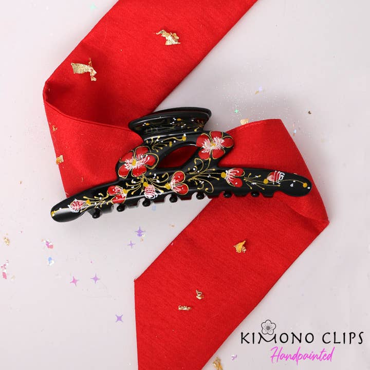 Kimono Clips - Wholesale Hair Clip - Women's - 625p Epic Hand Painted Clip
