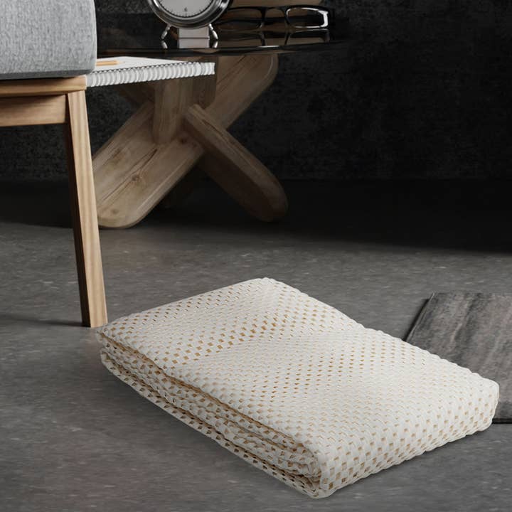 Nevlers - Wholesale Area Rug - Non-Slip Rug Pad - 5'x7' PVC Foam Grip Mats, White