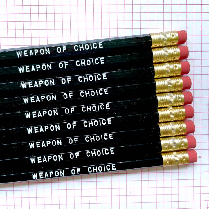 Crayons Weapon of Choice #smartypants Pencils Stocking Stuffers pour la vente par DoodleGirl Designs