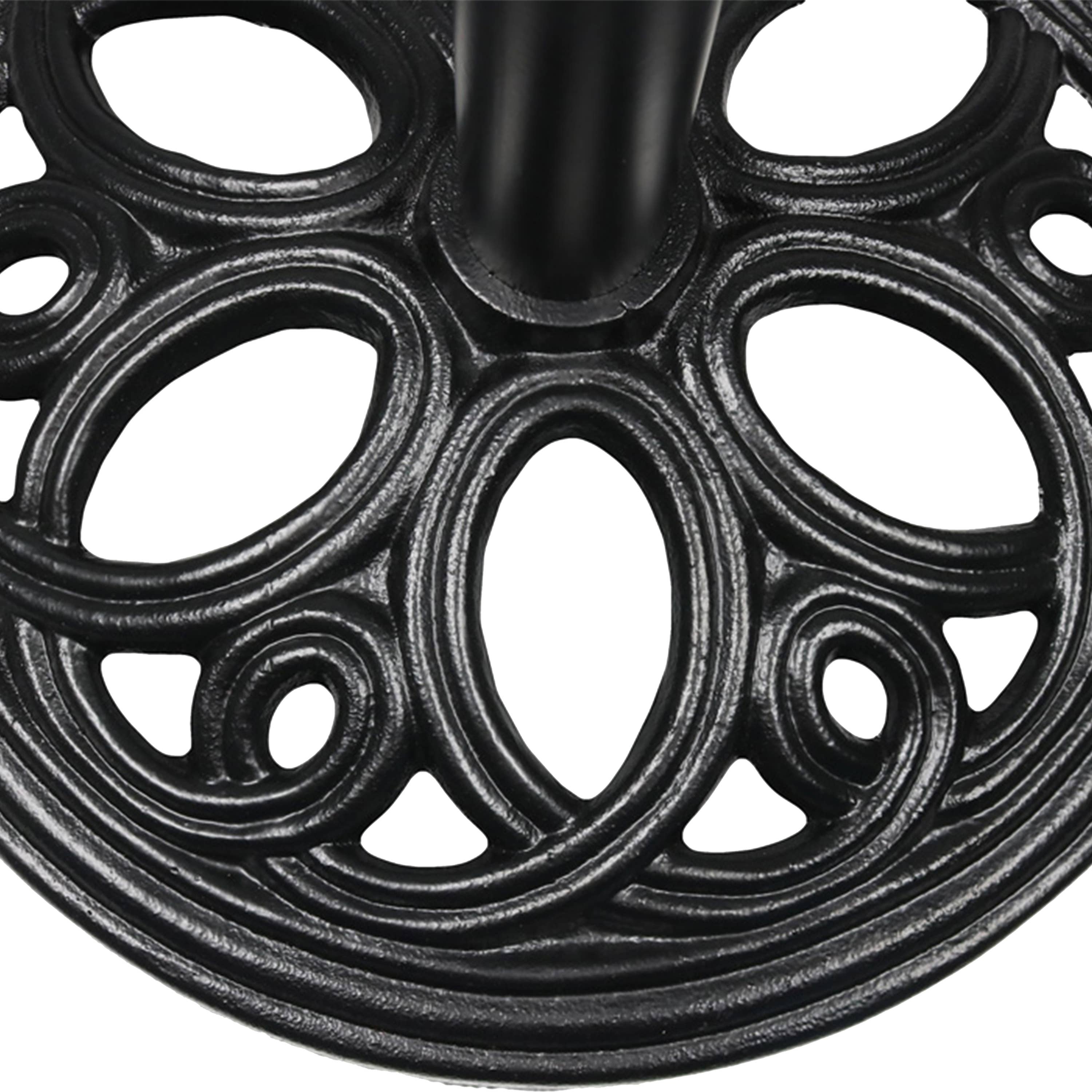 Sunnydaze Decor - Wholesale Patio Umbrella - 18 in Decorative Cast Iron Round Patio Umbrella Base - Black9