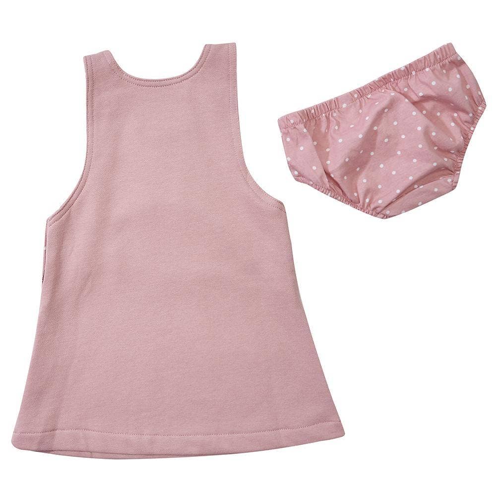 Dotty Dungarees - Wholesale Dress - Kids - Pink Diddy Dress2