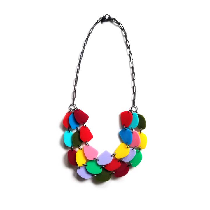 silvercocoon - Wholesale Bib Necklace - Stone21 Necklace (4.2mm chain)