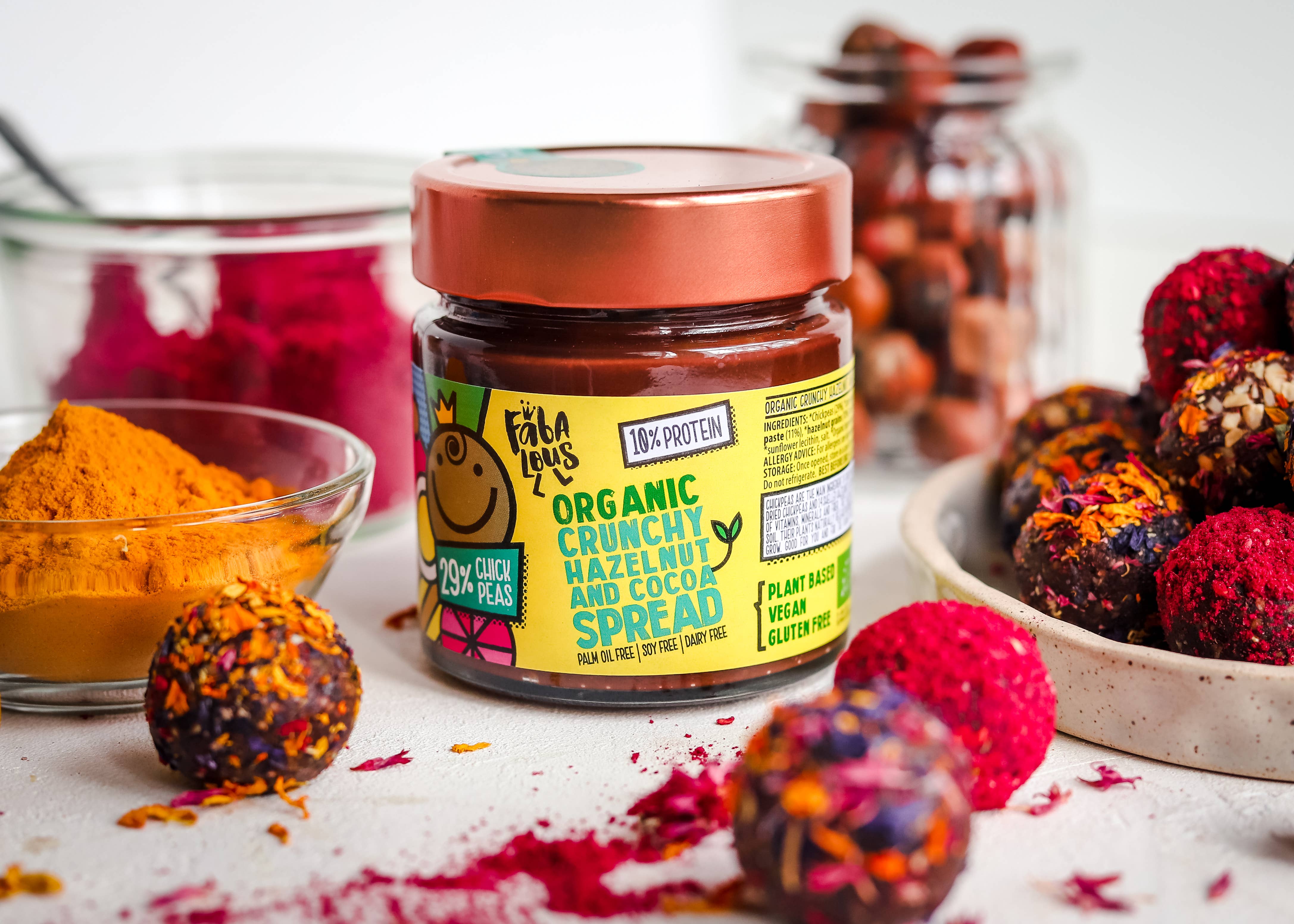 Gourmica - Wholesale Nut Butter - Fabulous crunchy chickpea cream with hazelnut and cocoa (200g)2