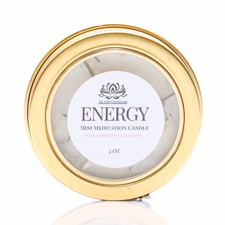 Mini velas de meditación energética de 2 onzas para venta al por mayor de Lit Life Creations