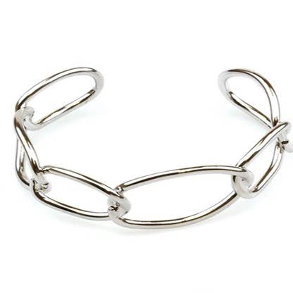 3/4" Brede, Grote Schakel Armband, gerhodineerd voor wholesale door S&A Fashions