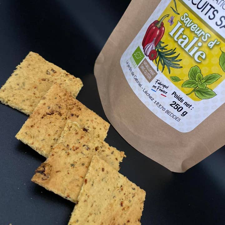 Le Jardin de Gabriel - Wholesale Crackers - “Flavors of Italy” savory cookie kit1