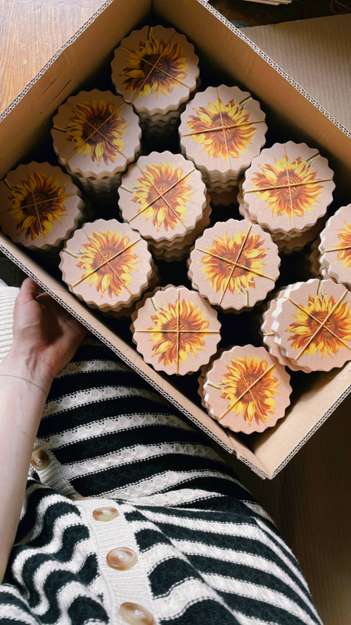 30x40 – Großhandel Untersetzer – Untersetzer-Set mit Blumenmotiven, Sternform12