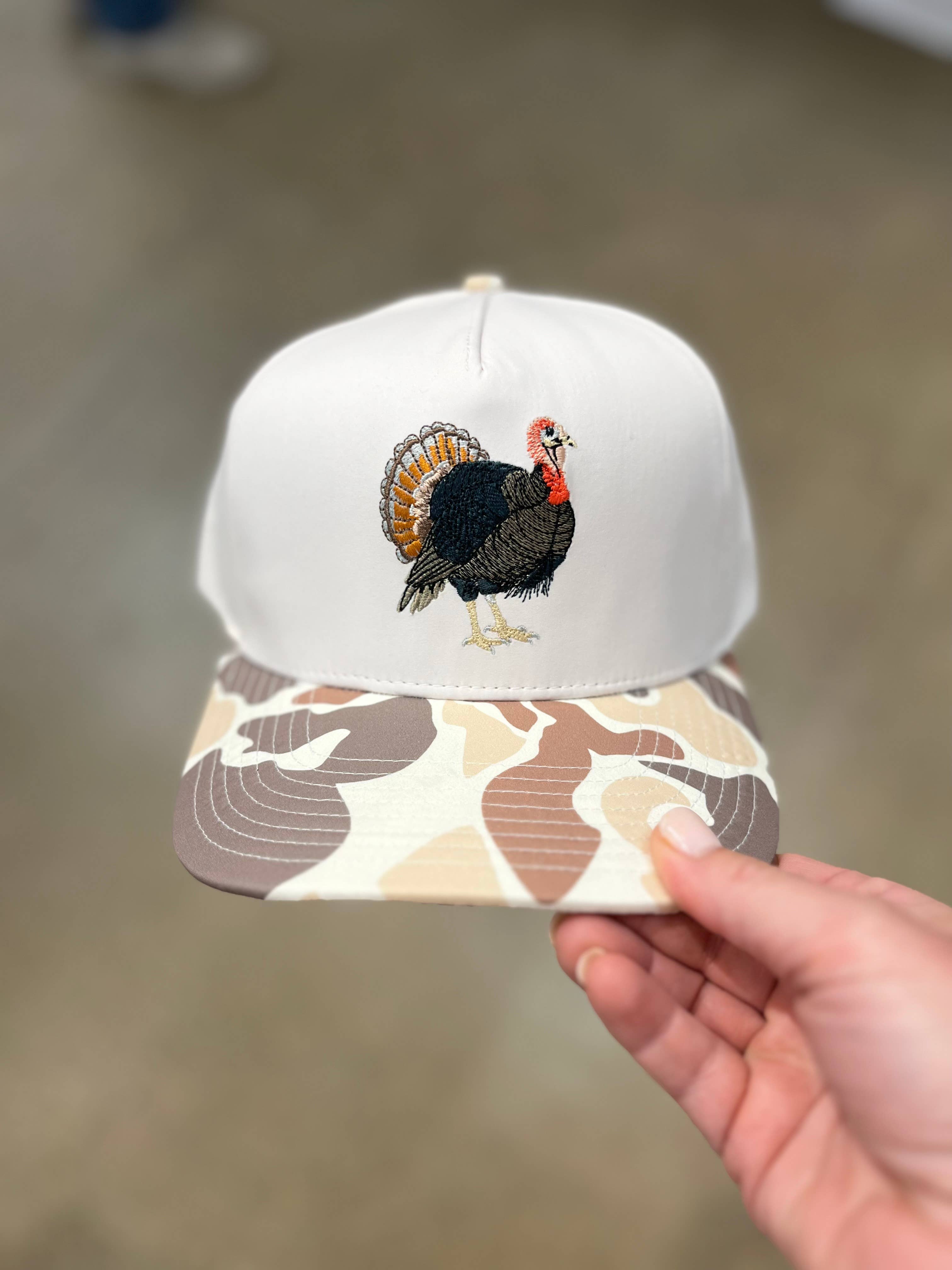 Happy By Rachel, LLC - Wholesale Baseball Cap - Unisex - Embroidered Turkey Hat0