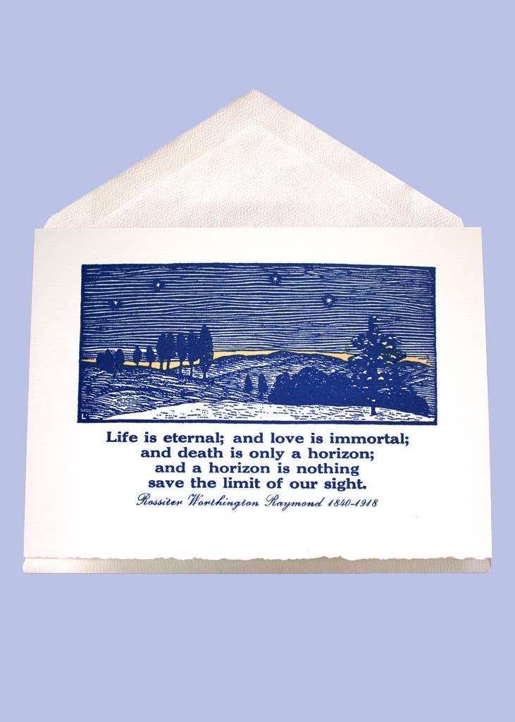 Saturn Press – Großhandel Beileidskarten – Horizon - Mitgefühl Gruß1