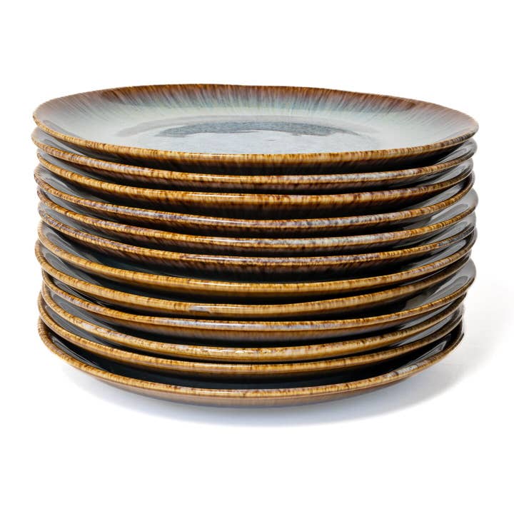 Keramik Liebe - Vente Service à vaisselle - Set de 12 assiettes - Alegria Green