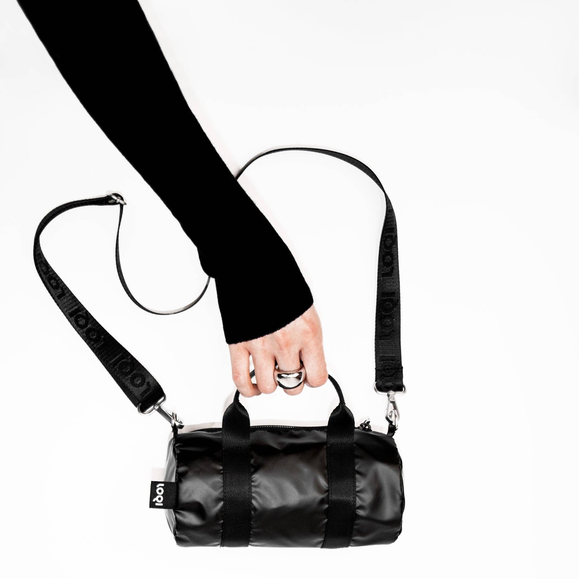 LOQI - Wholesale Weekender Bag - Unisex - METALLIC Black Small Weekender1