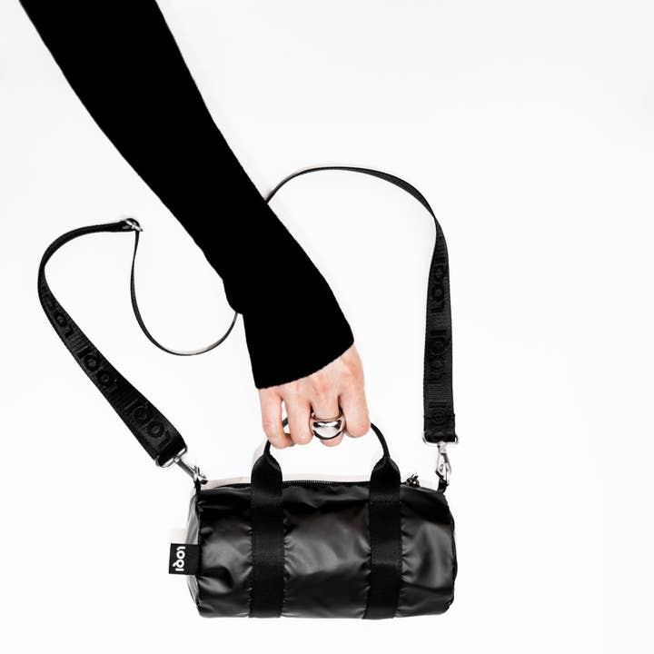 LOQI - Wholesale Weekender Bag - Unisex - METALLIC Black Small Weekender1