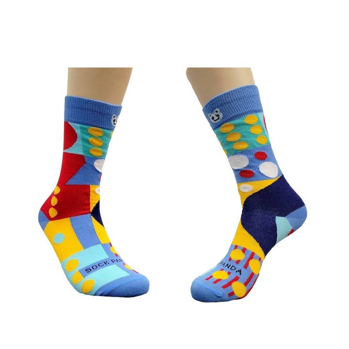 Sock Panda - Wholesale Socks - Kids - Fun Abstract Geometric Pattern Socks - Tween Size