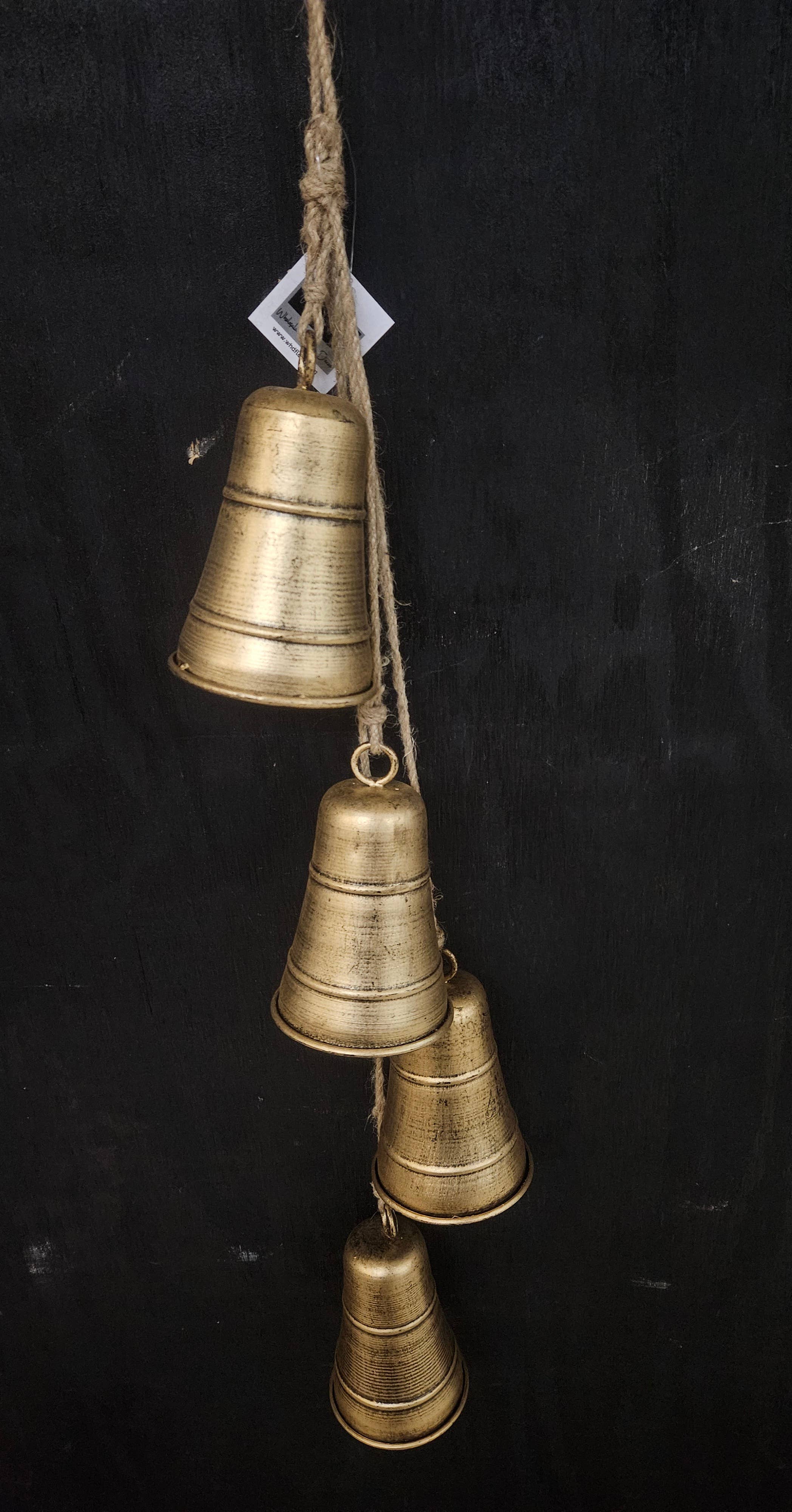 Wholesale Home Decor - Wholesale Bell - Timeworn Tinkle Bells Bunch 30in4
