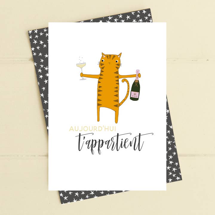 Aujourd'hui t’appartient (Anniversaire) - Cartes de vœux per la vendita all'ingrosso da parte di Dandelion Stationery