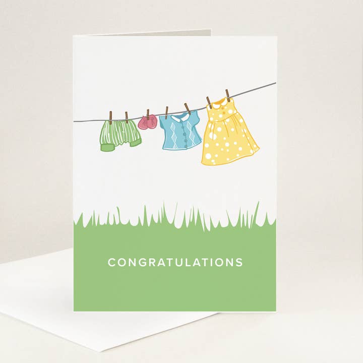 Carte de félicitations pour un nouveau bébé pour la vente par Yellow Petal