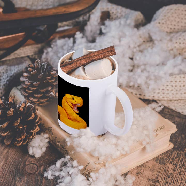 3dRose - Wholesale Coffee Mug - 3dRose, Eyelash Viper snake - NA02 DNO0896 - David Northcott, Mug11