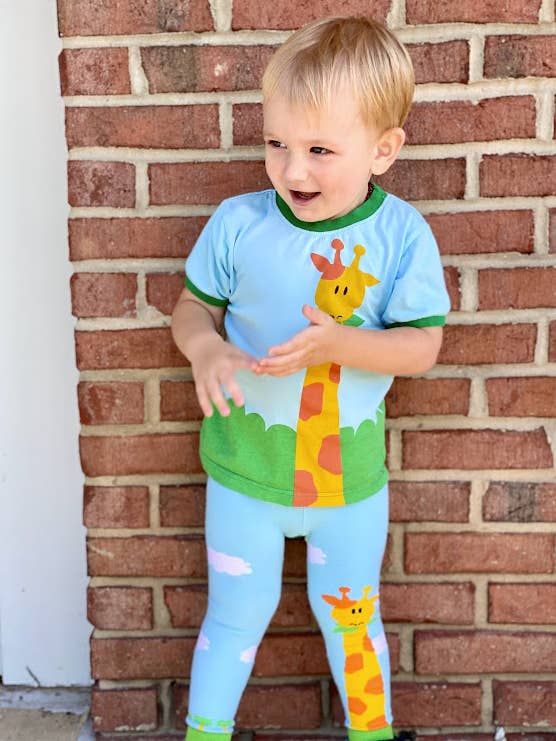 Giraf Toddler og Kids Shirt for engroshandel hos Doodle Pants