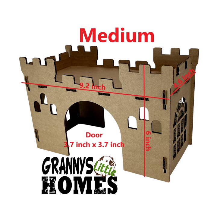 Grannys Little Homes - Vendita all'ingrosso Giocattolo per animali - Non gatti o cani - Tunnel del Castello di Cartone