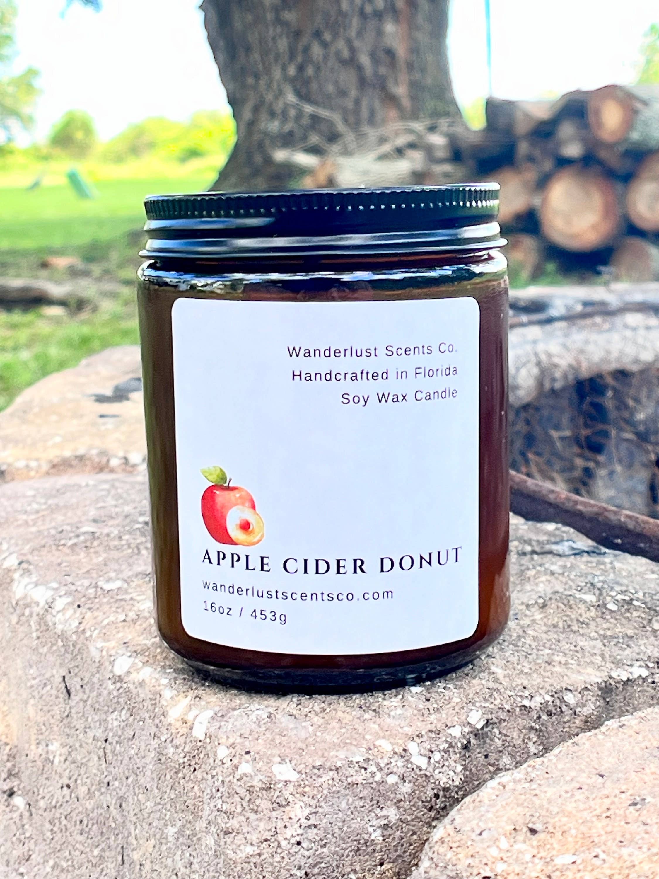 Wanderlust Scents Co. - Wholesale Jar/Filled Candle - Christmas Scented Soy Candles Amber Jar5